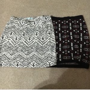 Size large Maurices skirts- 17 inches long